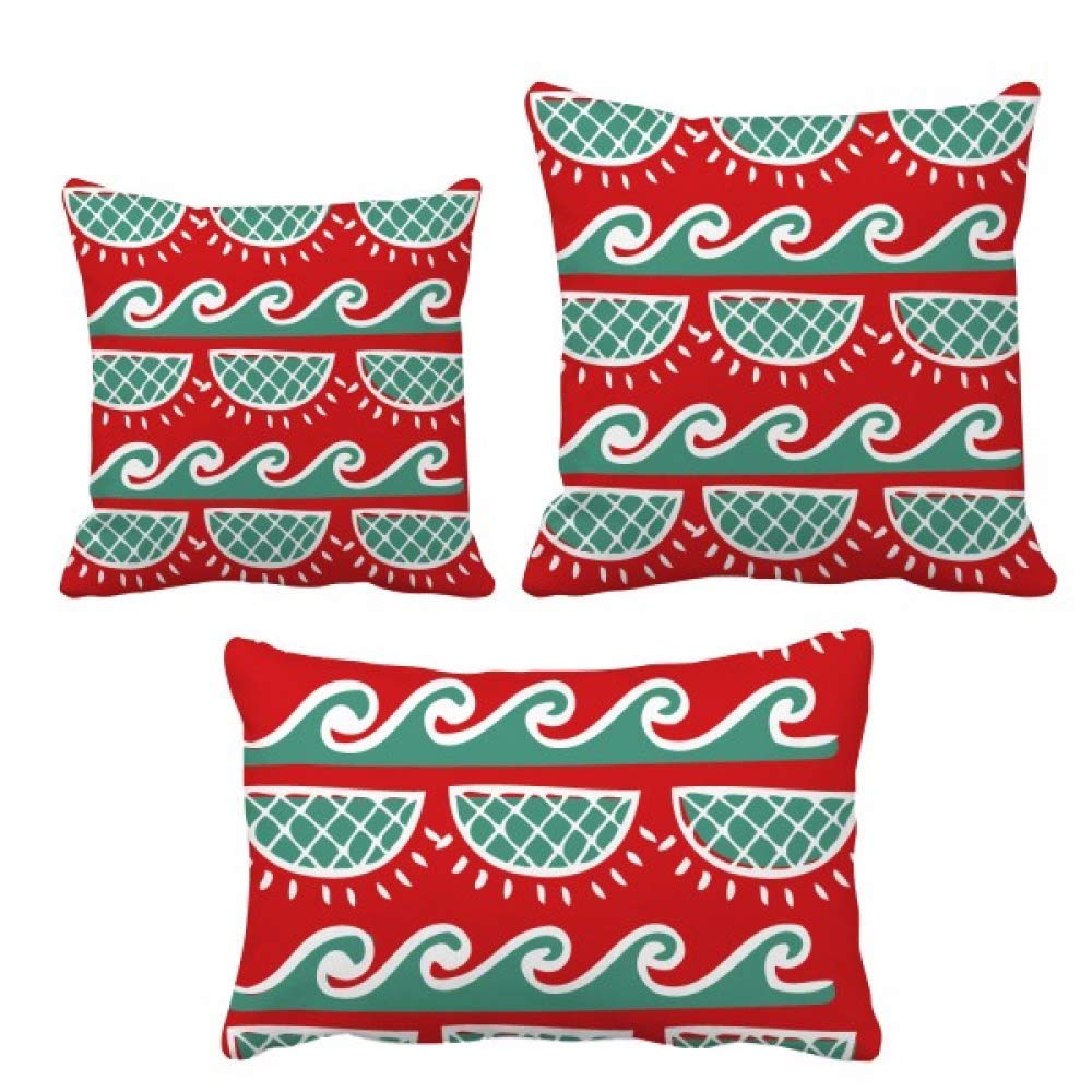 Housse de coussin motif vague mexicaine totem pour décoration canapé
