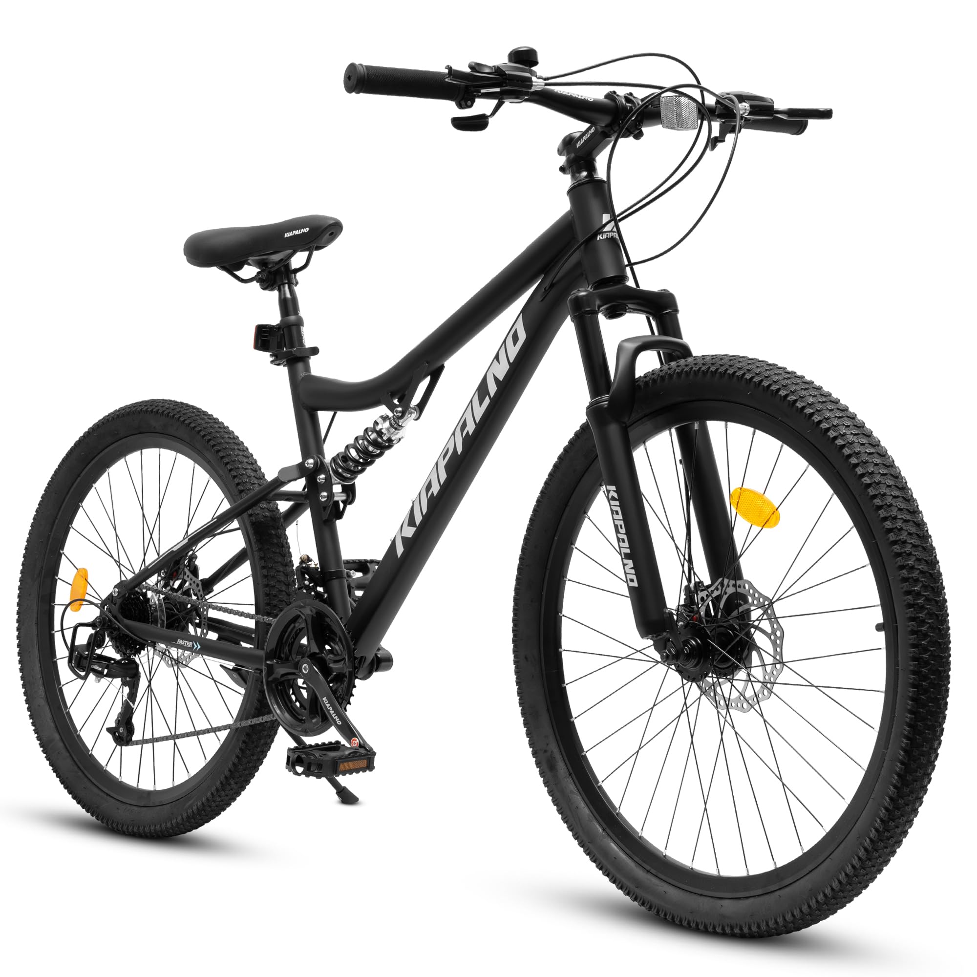 24 26 Inch Mountain Bike Dual/Front Suspension, 21 Speeds Steel Frame Women Girls Bike, Adult and Teens Sport Bicycle for School Work Short Trip Camping, Summer Gift for Girls and Women