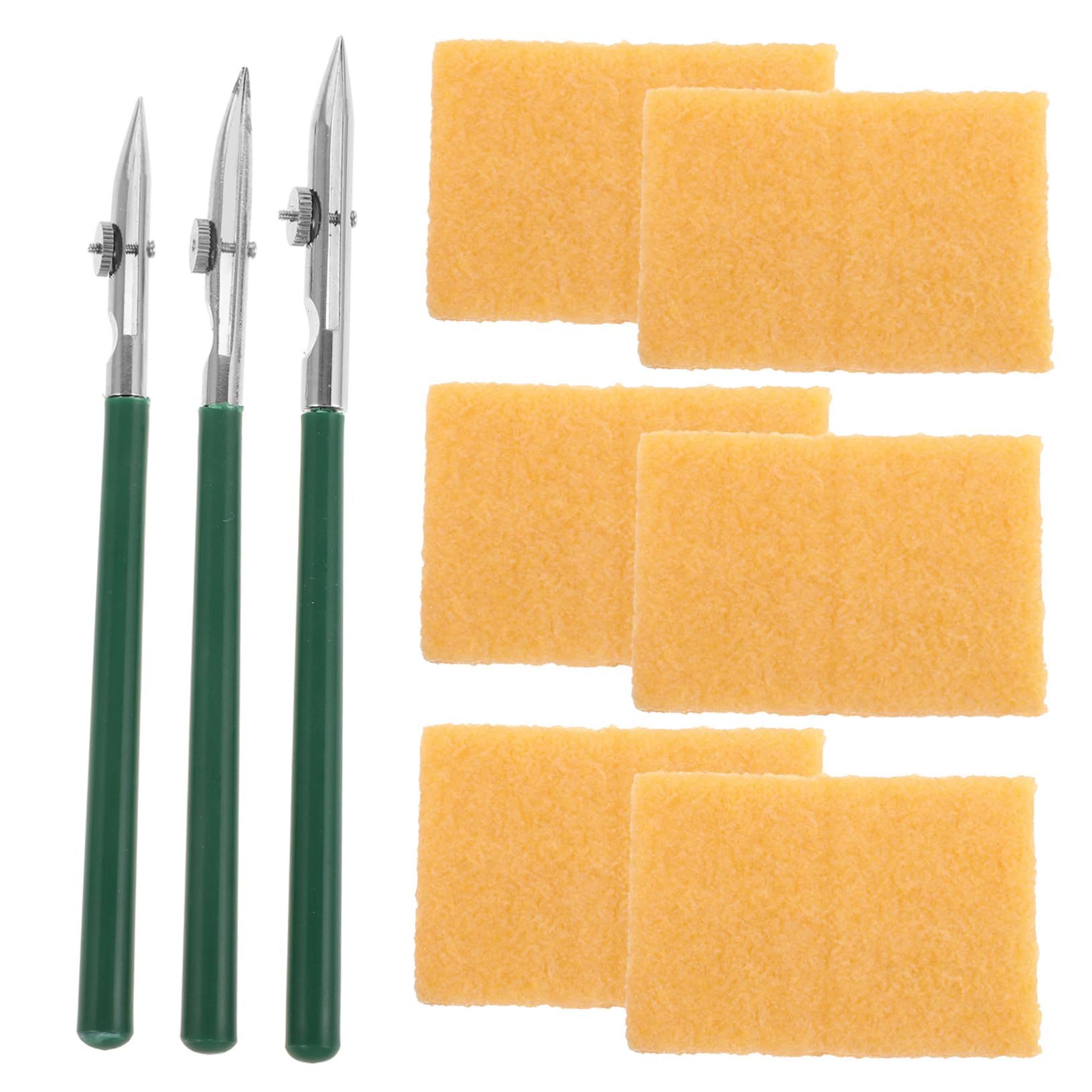 Tofficu 4 Sätze Linearer Entenschnabelstift Wieder Auffüllbar Whiteboard-marker Weißer Markierungsstift Pilotenstift Whiteboardstift Textmarker Aufkleber Punkt Green Rohgummi Aus Metall