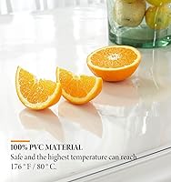 Vista 6 de Deep Dream Protector de escritorio transparente de 0.069 pulgadas, protector de mesa transparente de 20 x 72 pulgadas, almohadilla de escritorio