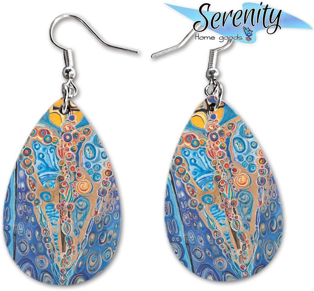 Maureen Claffy Artist Collection | Compassion Teardrop Dangle Earrings Set | Cute Girls Womens Jewelry Earings | Holiday Gifts | Summer Decorations Girlfriend Wife Adorable Fashion Accessories - Image 3