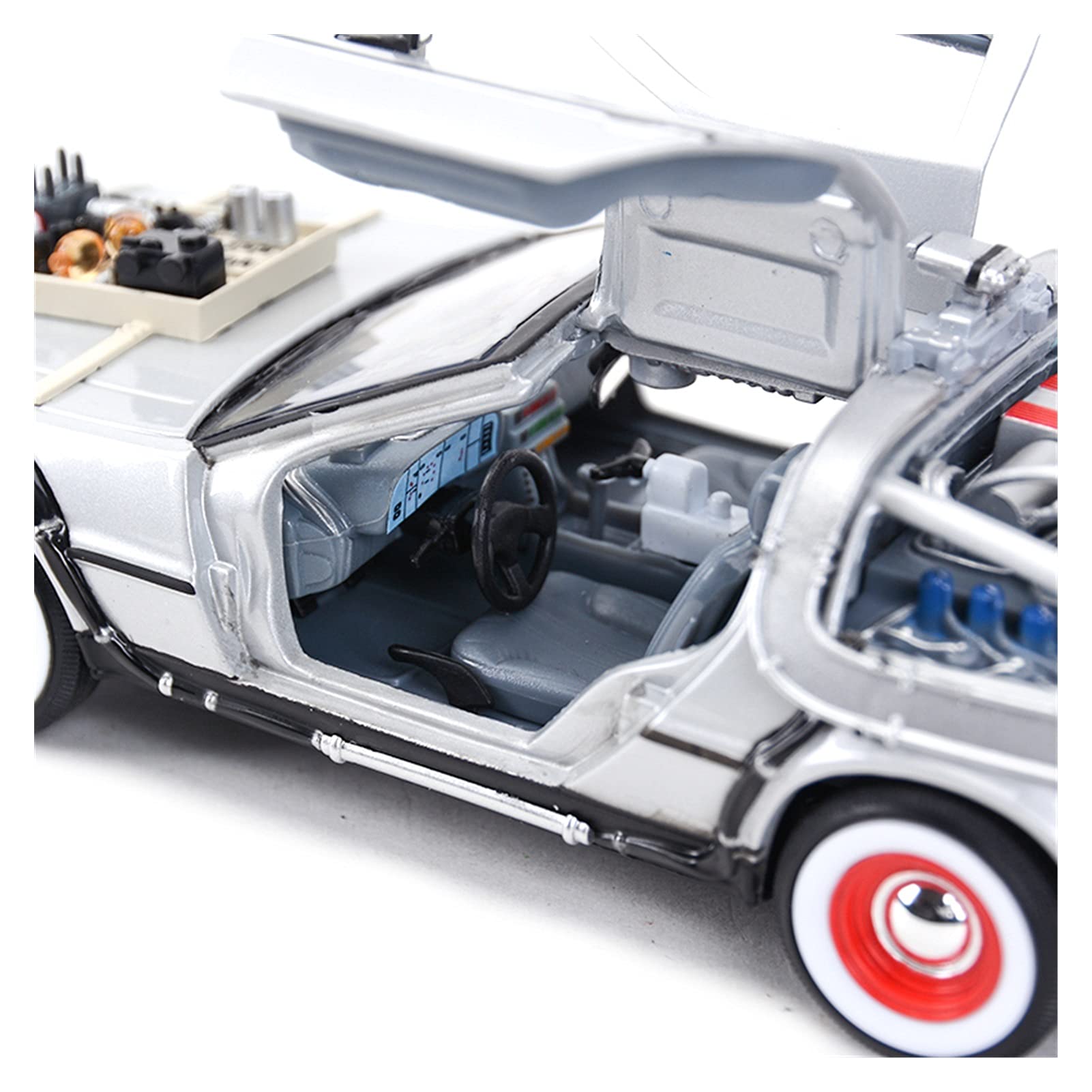 Amazon | ダイキャストカー 1 24 DMC-12デロリアンタイムマシンバック