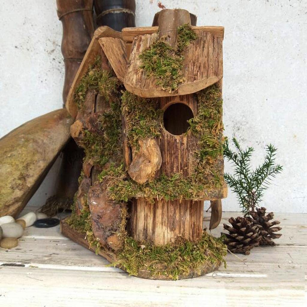 Casetta per uccelli in legno di cedro per decorazione da giardino, ecologica e accogliente luogo di riposo per uccelli e piccoli animali