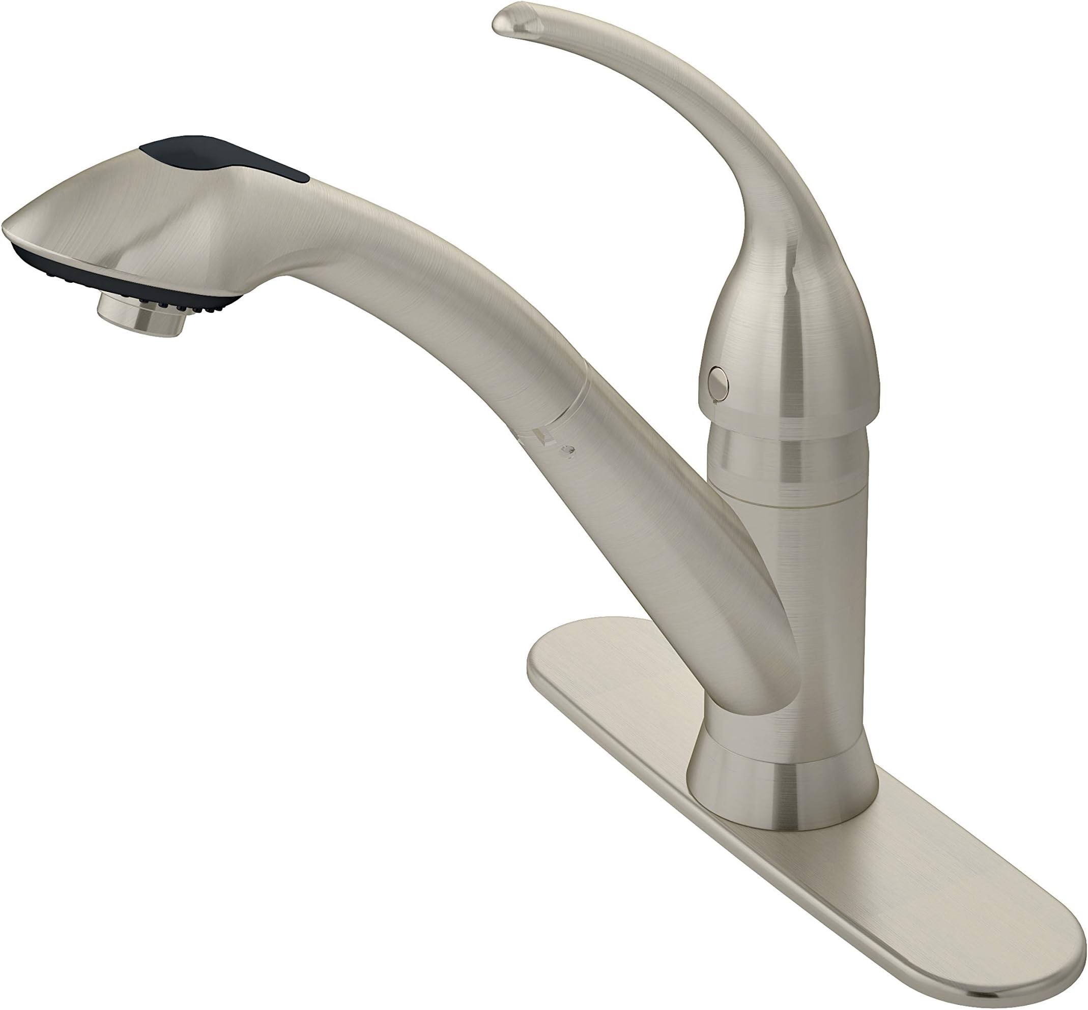 SymmonsS-2610-STN-1.5 Vella Single-Handle Pull-Out Kitchen Faucet in Satin Nickel (1.5 GPM)