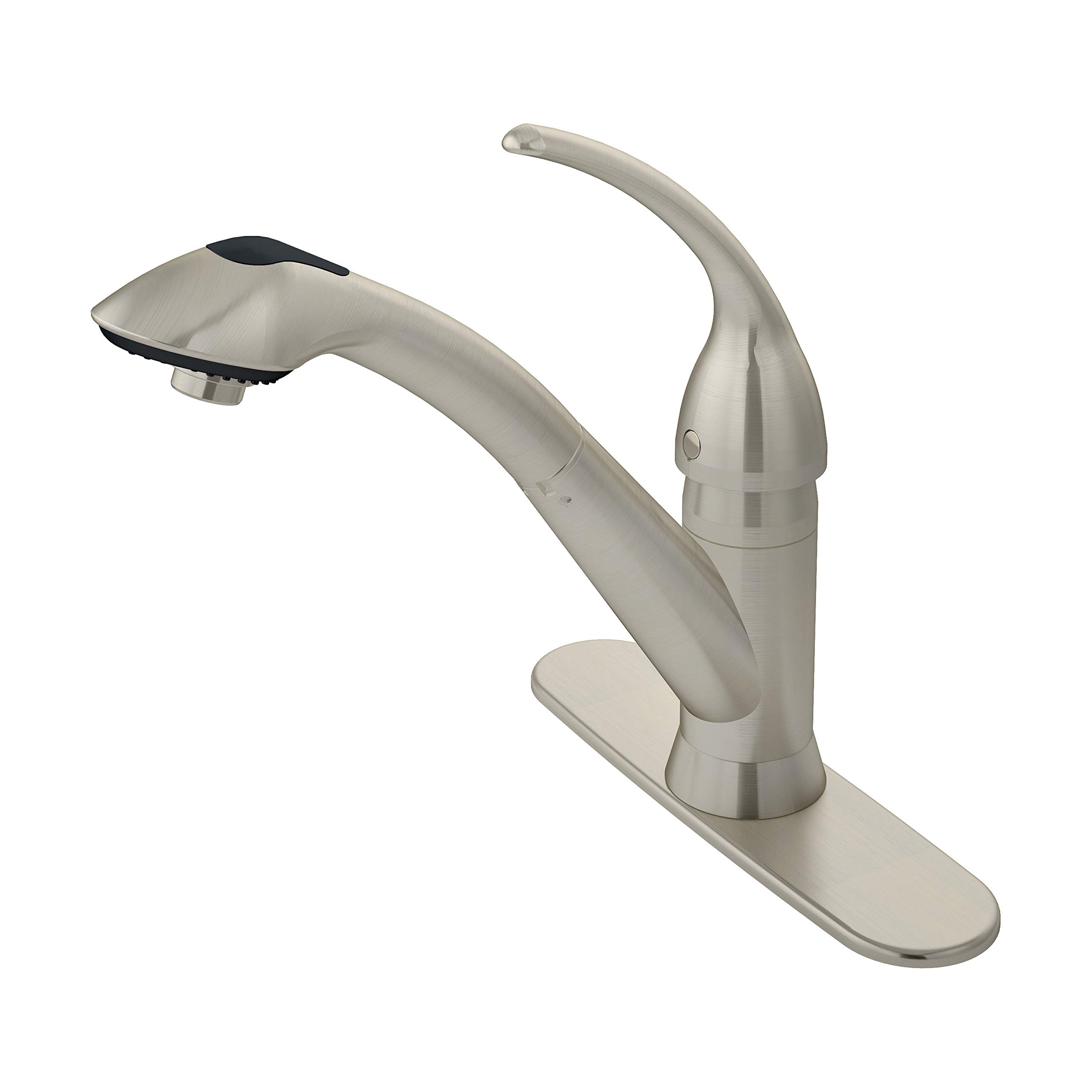 SymmonsS-2610-STN-1.5 Vella Single-Handle Pull-Out Kitchen Faucet in Satin Nickel (1.5 GPM)