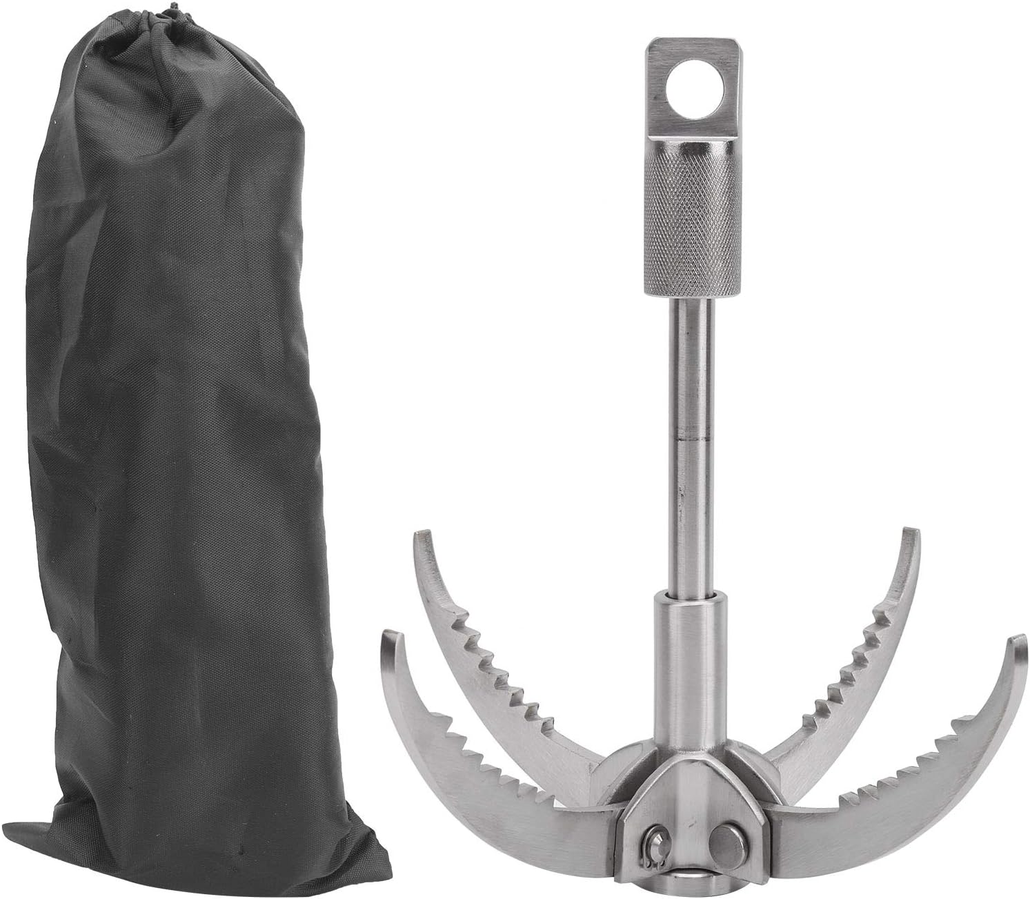 Grappling Hook, Rock Climbing Claw, Foldable Durable for Rescue Vehicles Traction Rock Climbing Activities Adventure Activities Fixing Fishing Boats