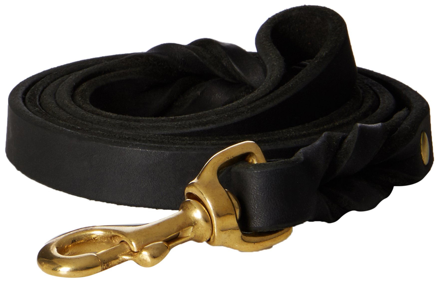Dean & Tyler Love to Walk Leash with Solid Brass Hardware, Black, 5-Feet by 3/4-Inch