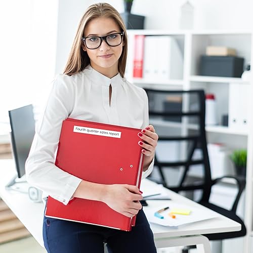 Miniatura 7 de TZe-135 Compatible con Brother TZe Cinta TZ blanca sobre transparente de 0.472 in 0.47 Cinta laminada TZ-135 P Touch para Brother Ptouch PTD210