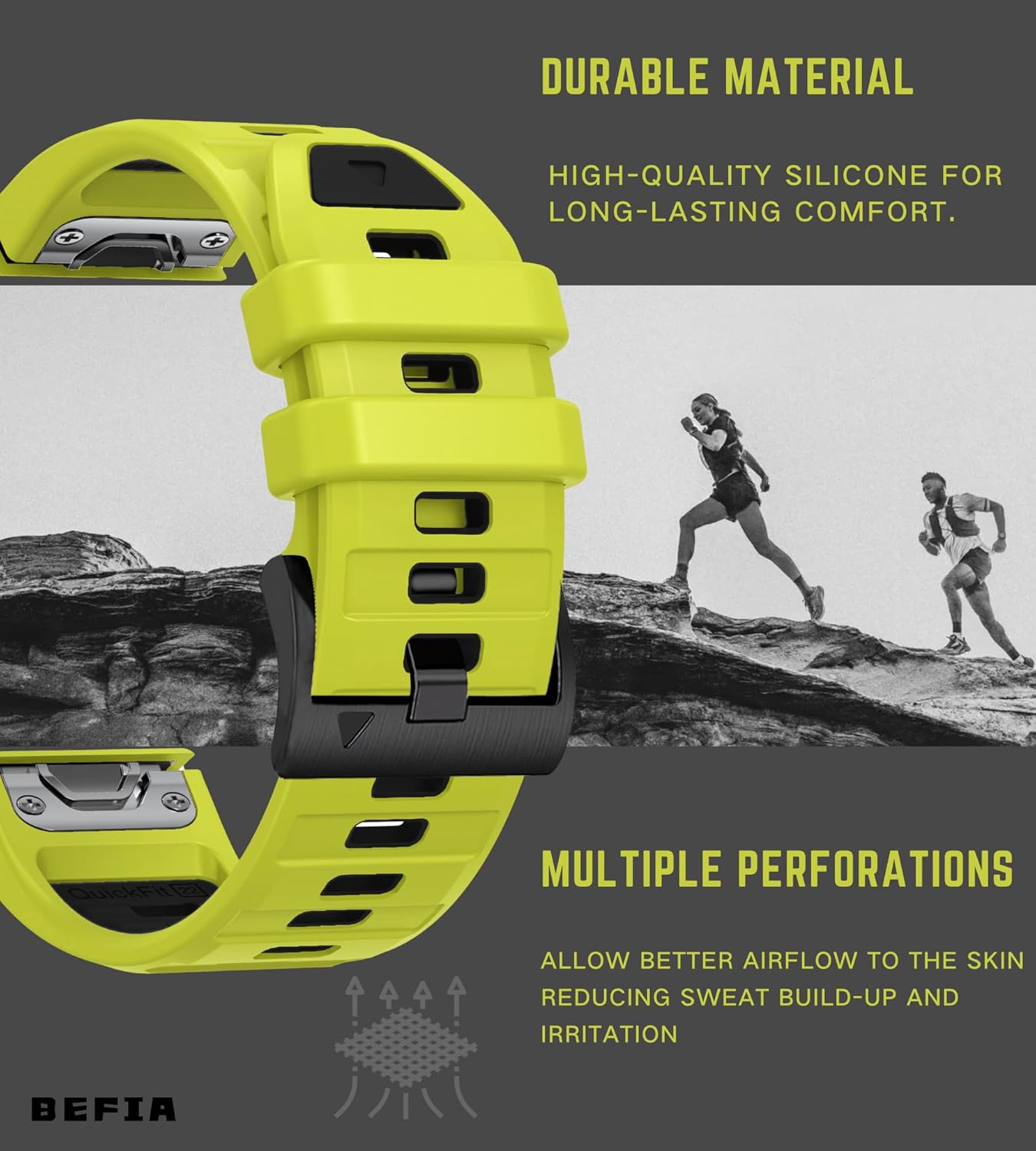 22mm Watch Band for Garmin fenix 8 47mm 5 6 fenix 7 sapphire solar band Quick Fit 22 Watch Bands for Garmin Watch Forerunner 965 955 epix gen 2 47mm Strap Comfort for Men Women - Image 6