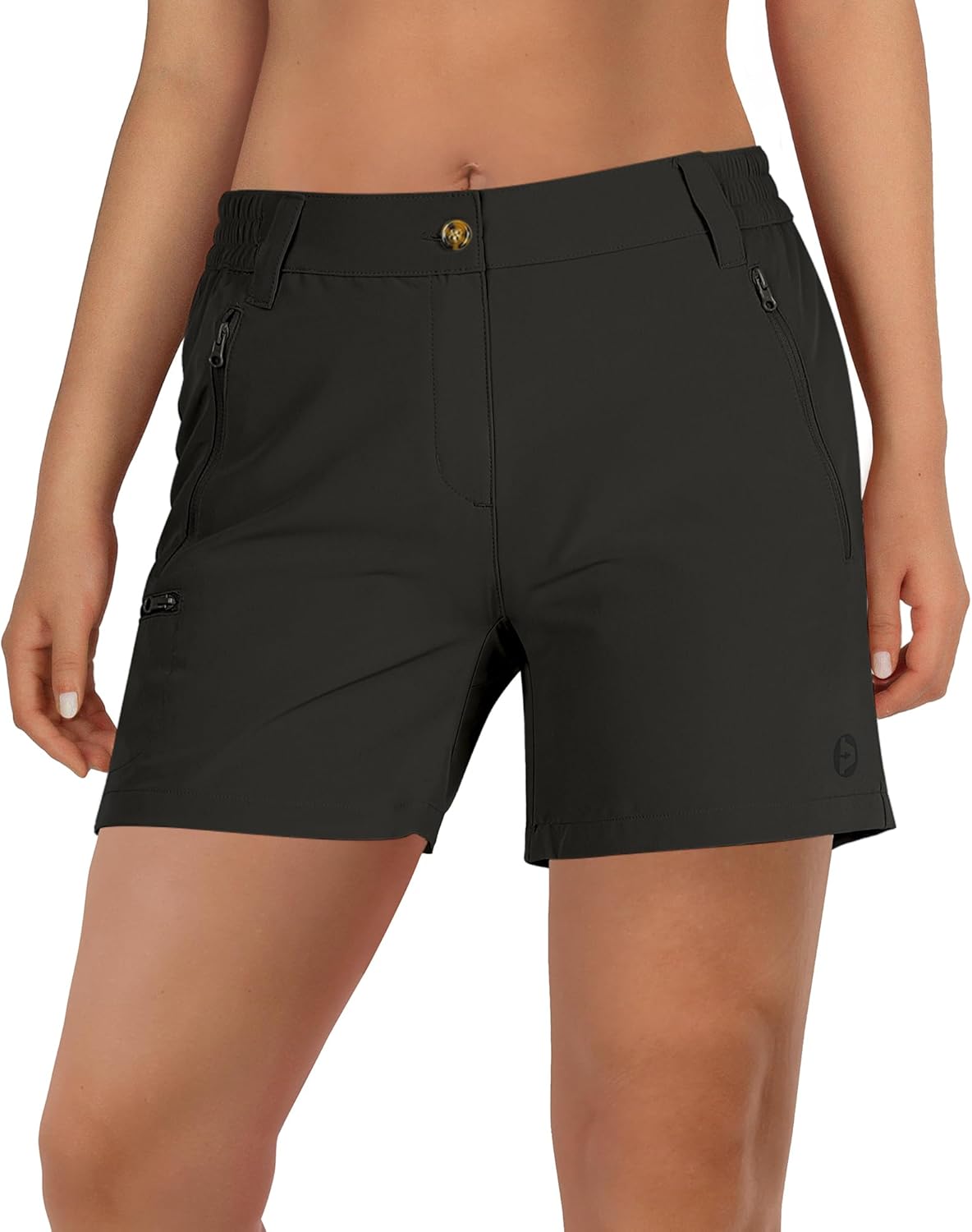Outdoor Ventures Women's Hiking Shorts Stretch Lightweight Golf Shorts Quick Dry UPF 50+ 5 inch Cargo Short for Camping