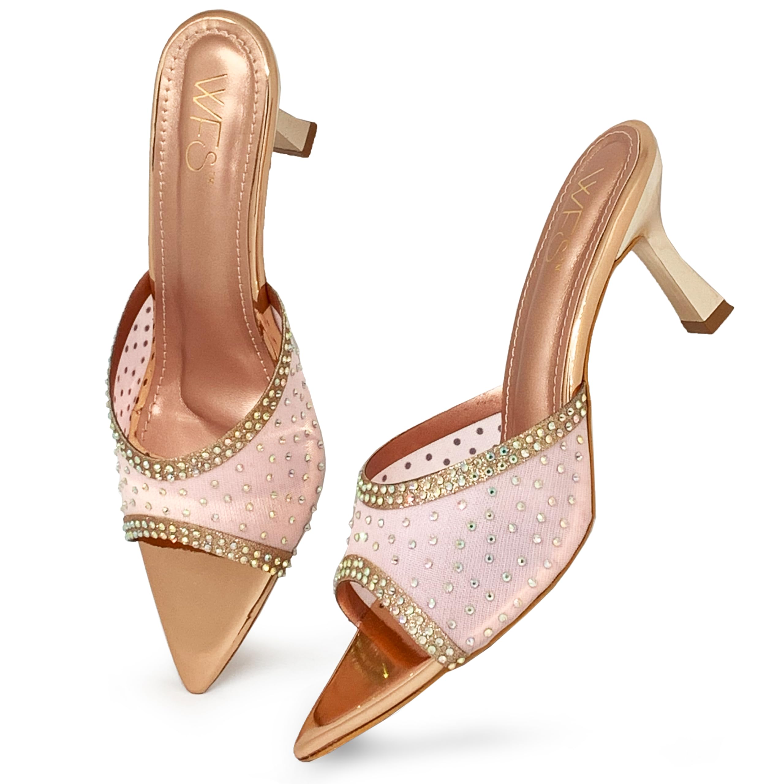 WFS Women 3 Inch Pencil Heel Fashion Sandal Party,Copper,39 (B0CYM2GYG9) Amazon Price History, Amazon Price Tracker