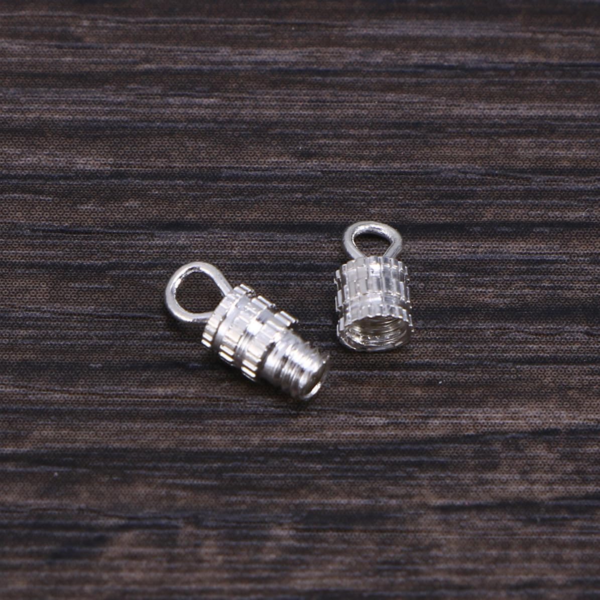 20 Pezzi Chiusura a Vite in Rame per Collane e Bracciali Anello Diviso e Bloccaggio di Sicurezza per Creazioni di Gioielli Fai da Te