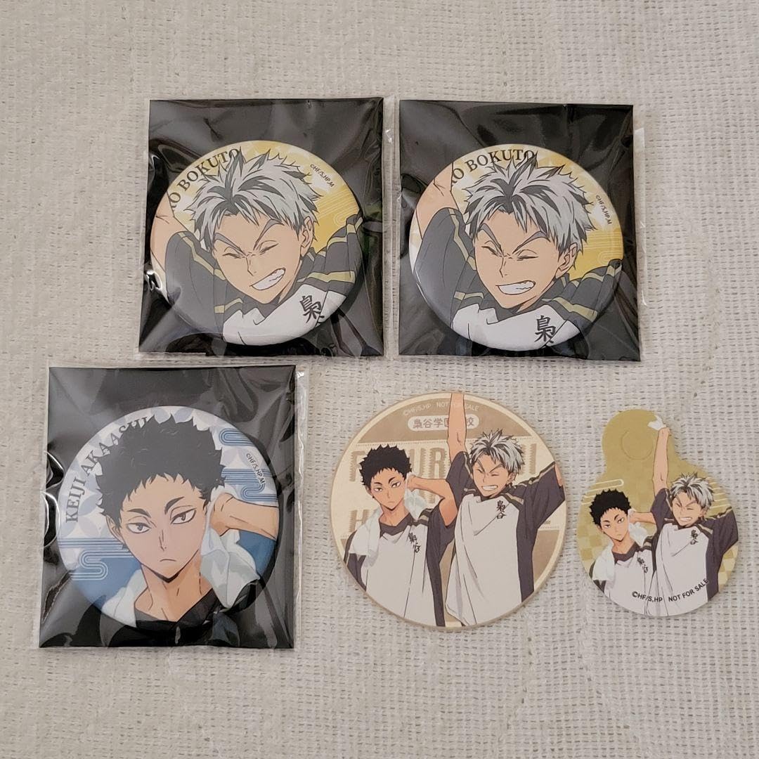 ハイキュー 極楽湯 梟谷セット ハイキュー 極楽湯 缶バッジ タオル 木
