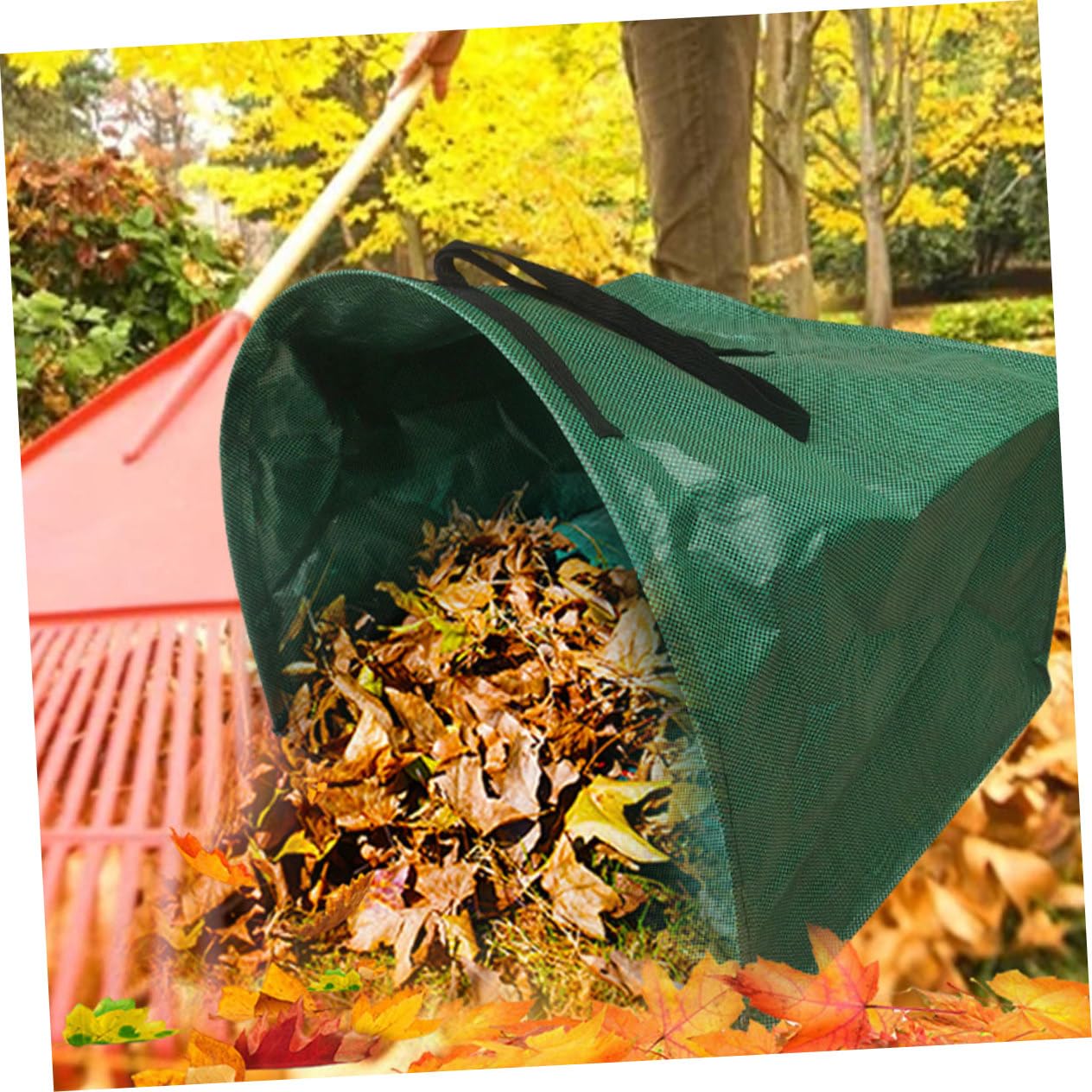 Toddmomy Müllsackhalter Gartensack Gartenabfallsäcke Laubsammelsack Und Laubsammler Müllsackhalter Für Außenbereich Große Gartensäcke Gartensack Laubsack