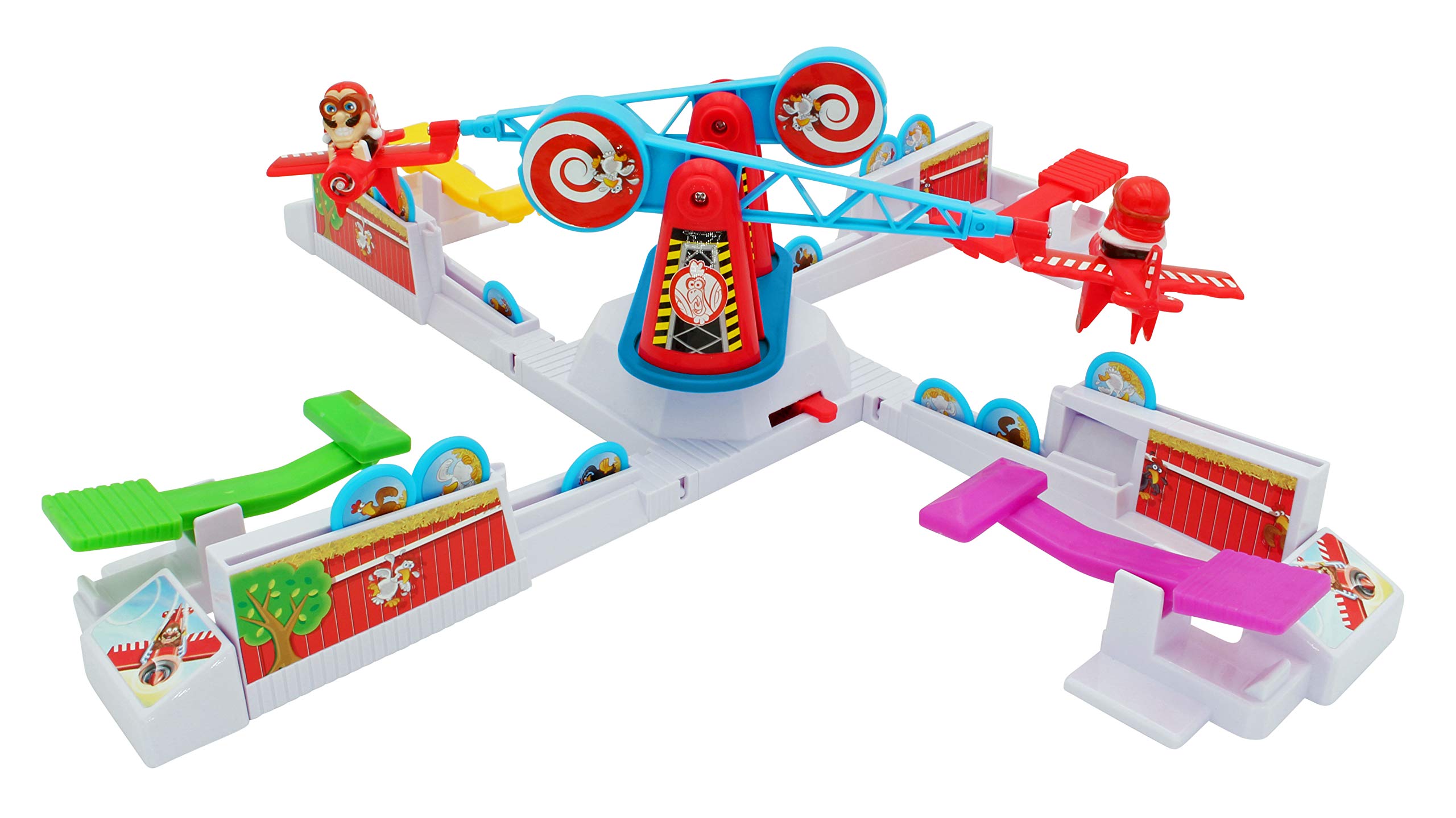 Drunken Louie Dubbeldekker voor Looping Louie speelarm met 2 vliegtuigen Tuning Edition 2020 (adapterplaat, turquoise