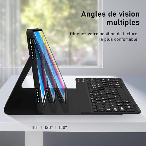 Hofsos Coque Clavier pour iPad A16 11/10 Ème Generation 2025/2022 11/10.9" - 4