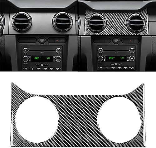 NVCNX Real Premium - Adhesivo de fibra de carbono para salpicadero de automóvil, cubierta de panel de ventilación de aire, ajuste interior