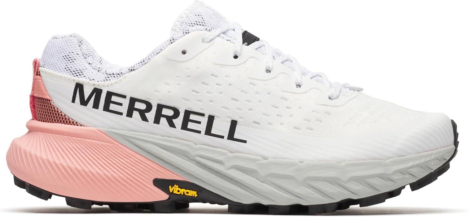 Merrell Women's Agility Peak 5 Sneaker, White/Soft Coral, 10 - Image 9