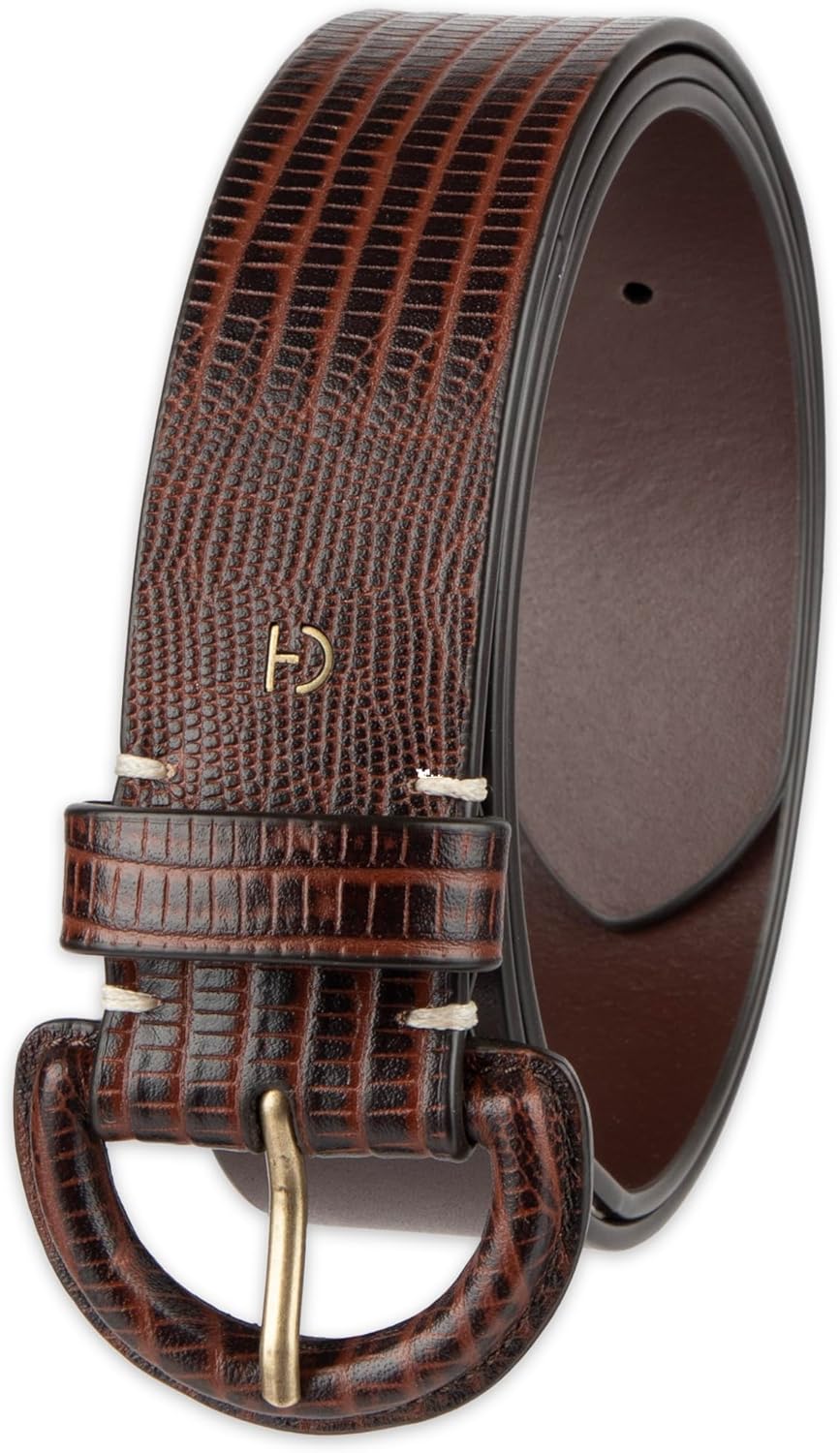 Cole Haan womens Genuine Leather Covered Buckle Wide Width Belt for Dresses, Jeans, Trousers - Image 2