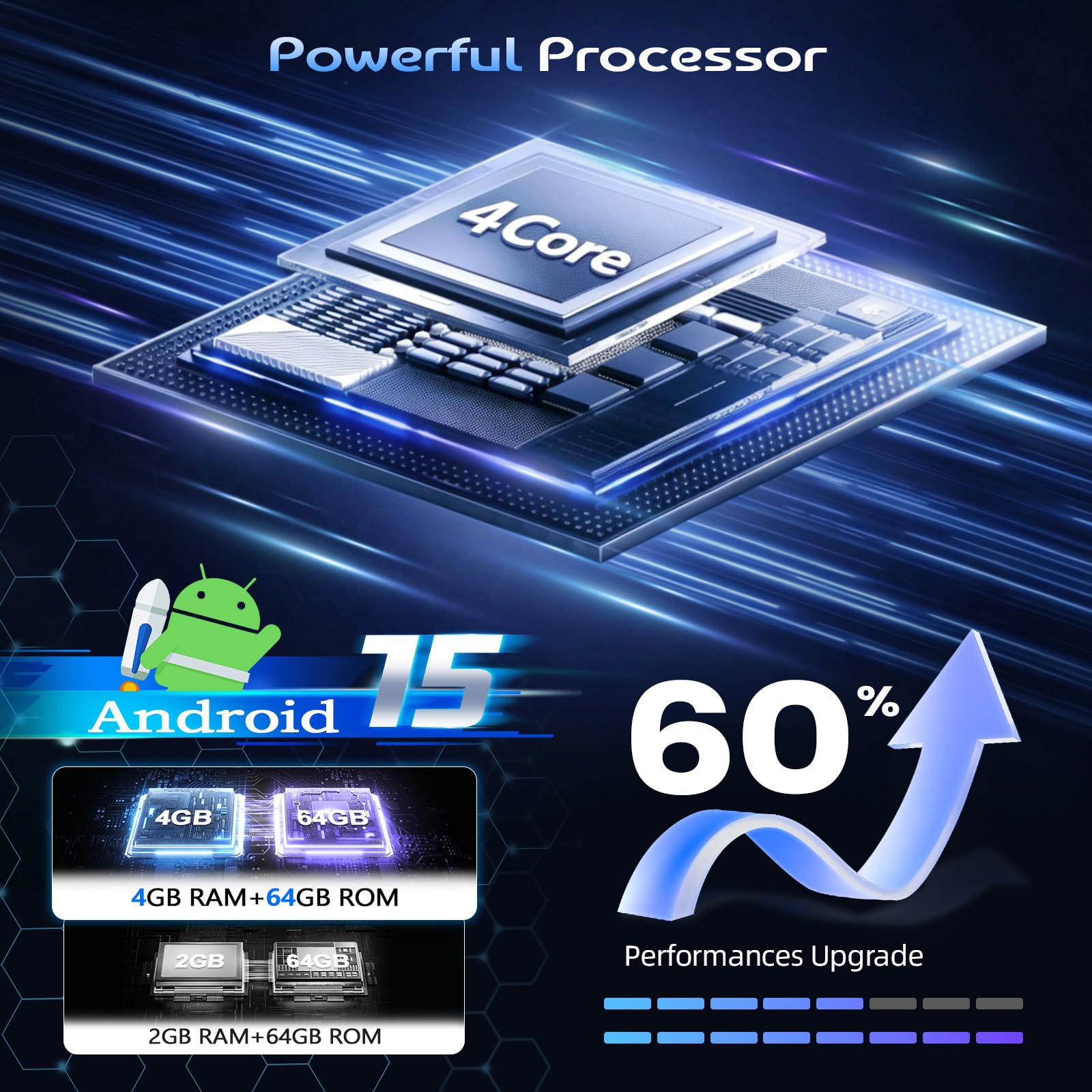 JAWSEU 4+64G Autoradio Android per Fiat Panda 2013-2020 con CarPlay e Android Auto 9" Schermo con GPS Bluetooth5.0 WiFi FM RDS Cámara DSP