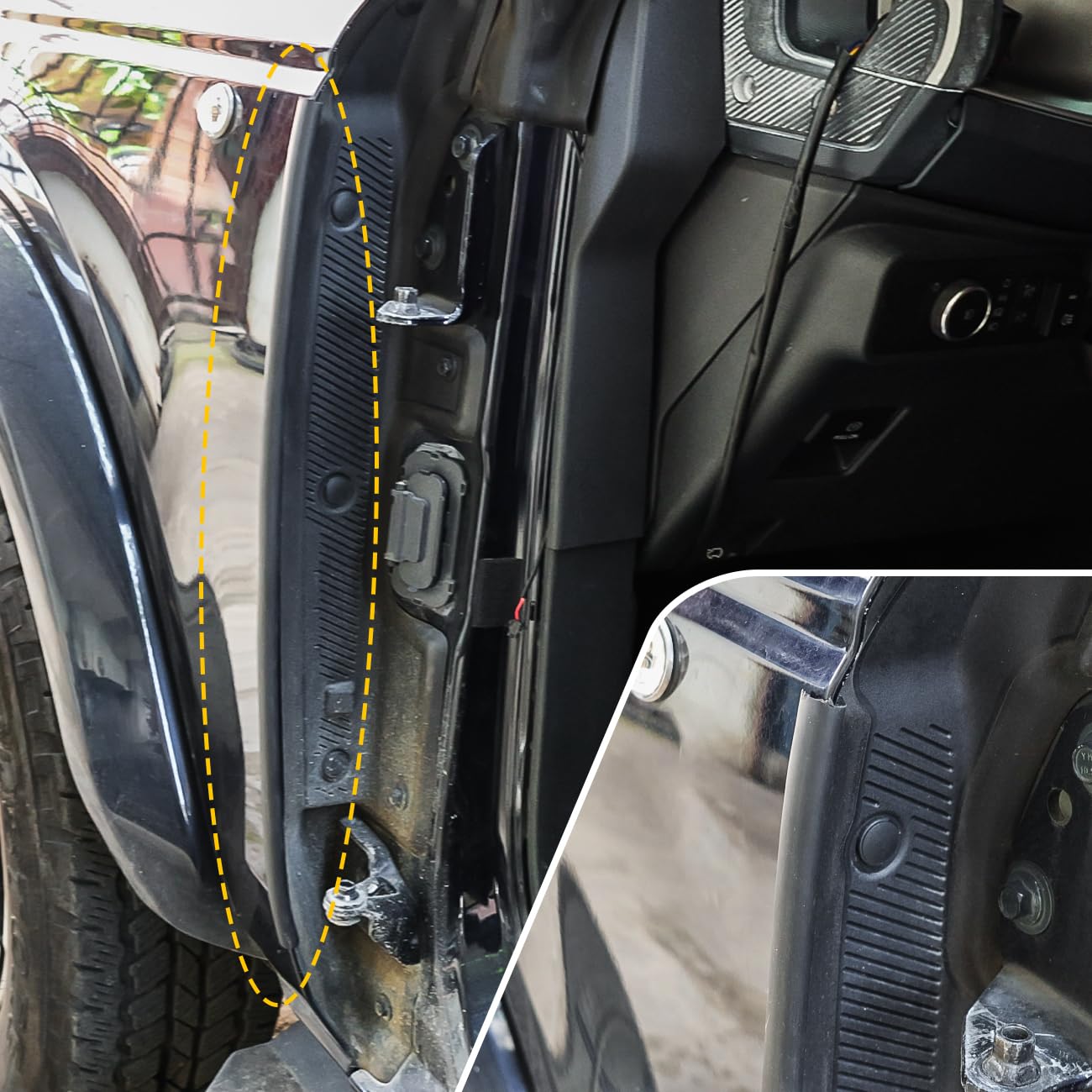 Car Tailgate Corner Wrap Guards Decaration Cover for Ford Bronco 2021 2022 2023