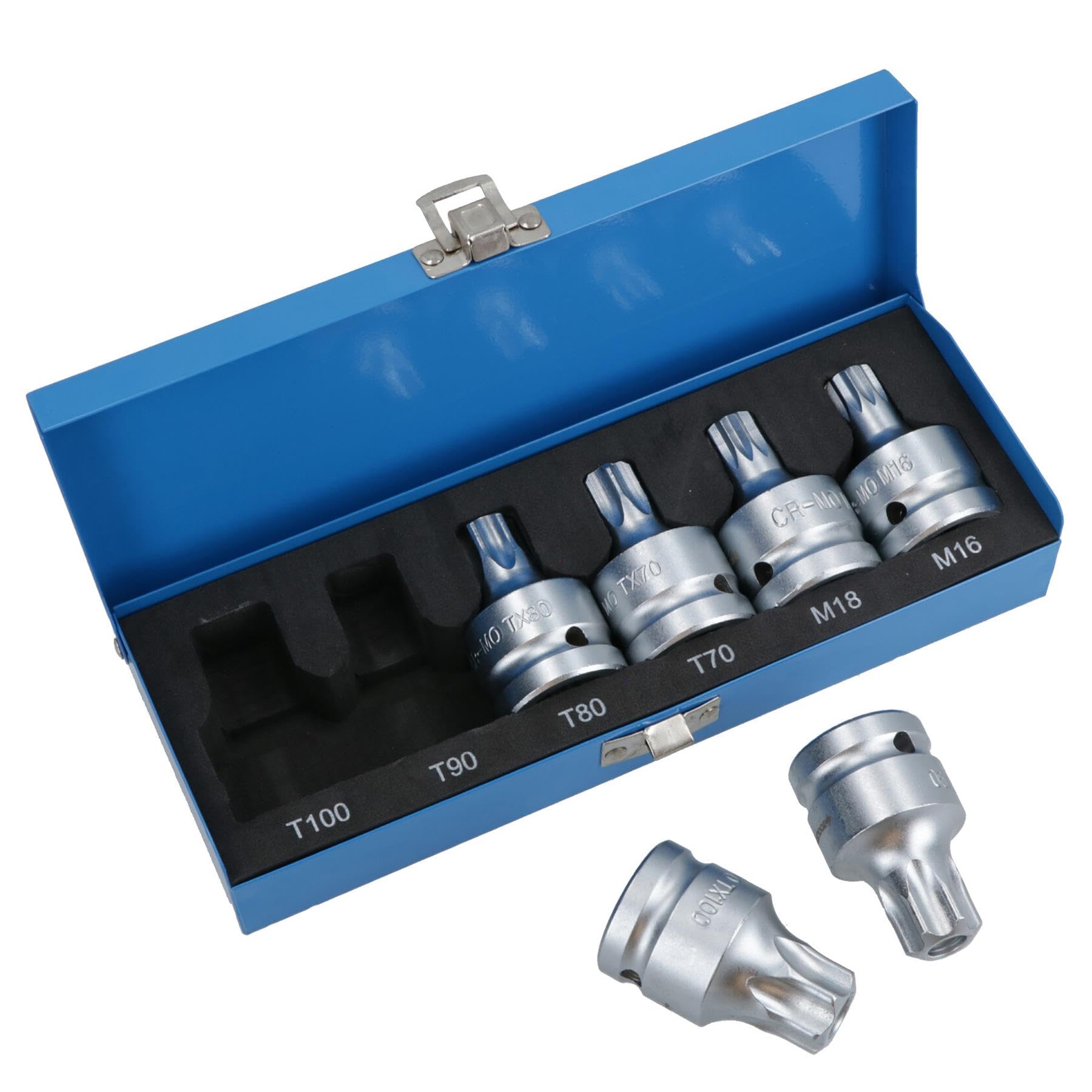Vasos Torx T70 y Spline M16 para cambiar bujes y culatas de coche