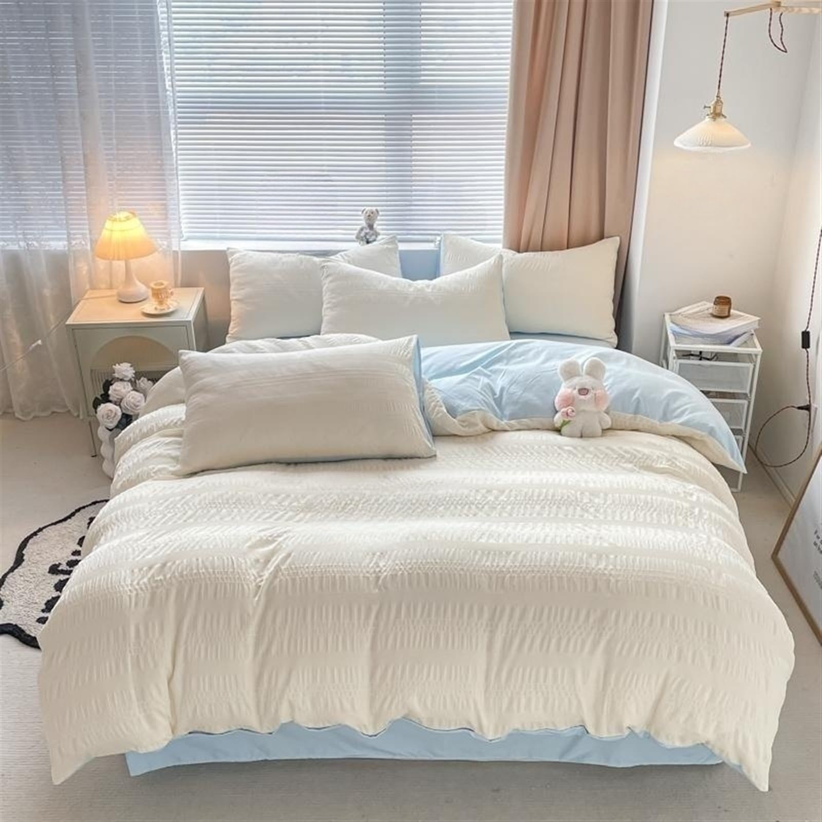 Housse de couette plumes pour literie sensible et draps doux respirants