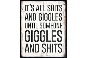 Rustic Bathroom Wall Art - Shabby Chic Bathroom Decor