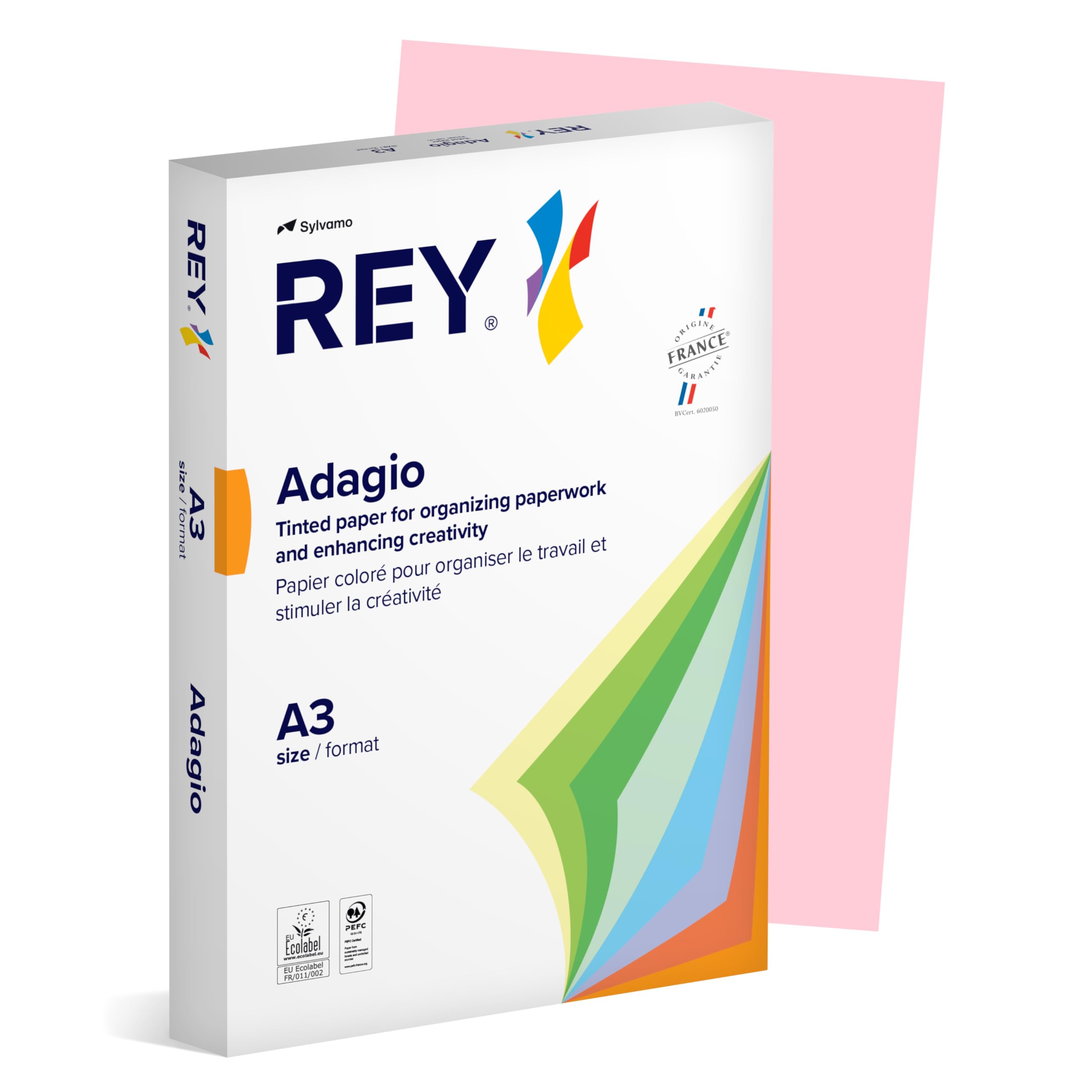 Dohe 30140 - Pack de 500 papeles, DIN A3, 80 g, color rosa pastel