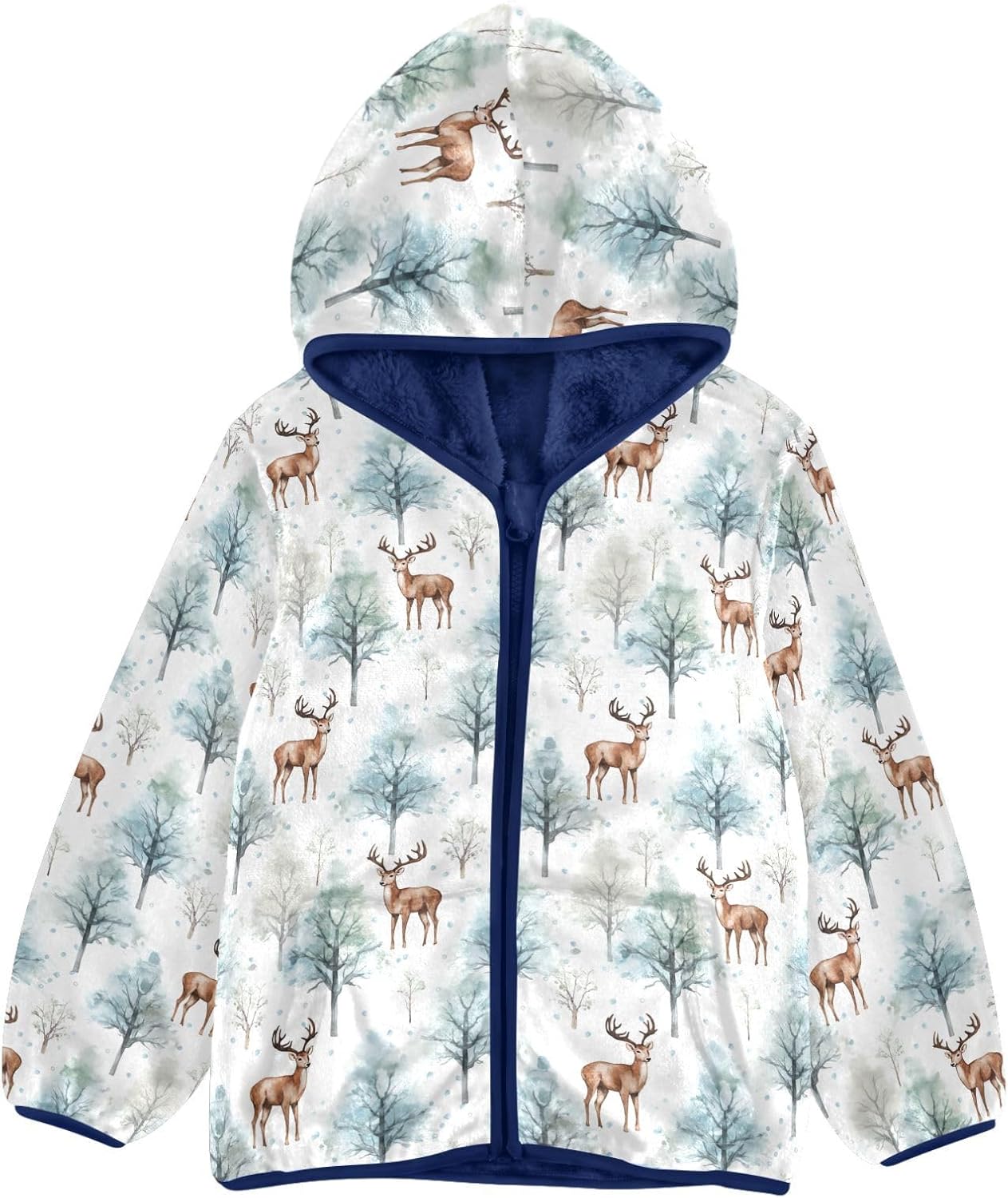 Boys Fleece Coat,Children's Zip-Up Hoodie Jacket,Baby Warm Fashion Outerwear 3-10T