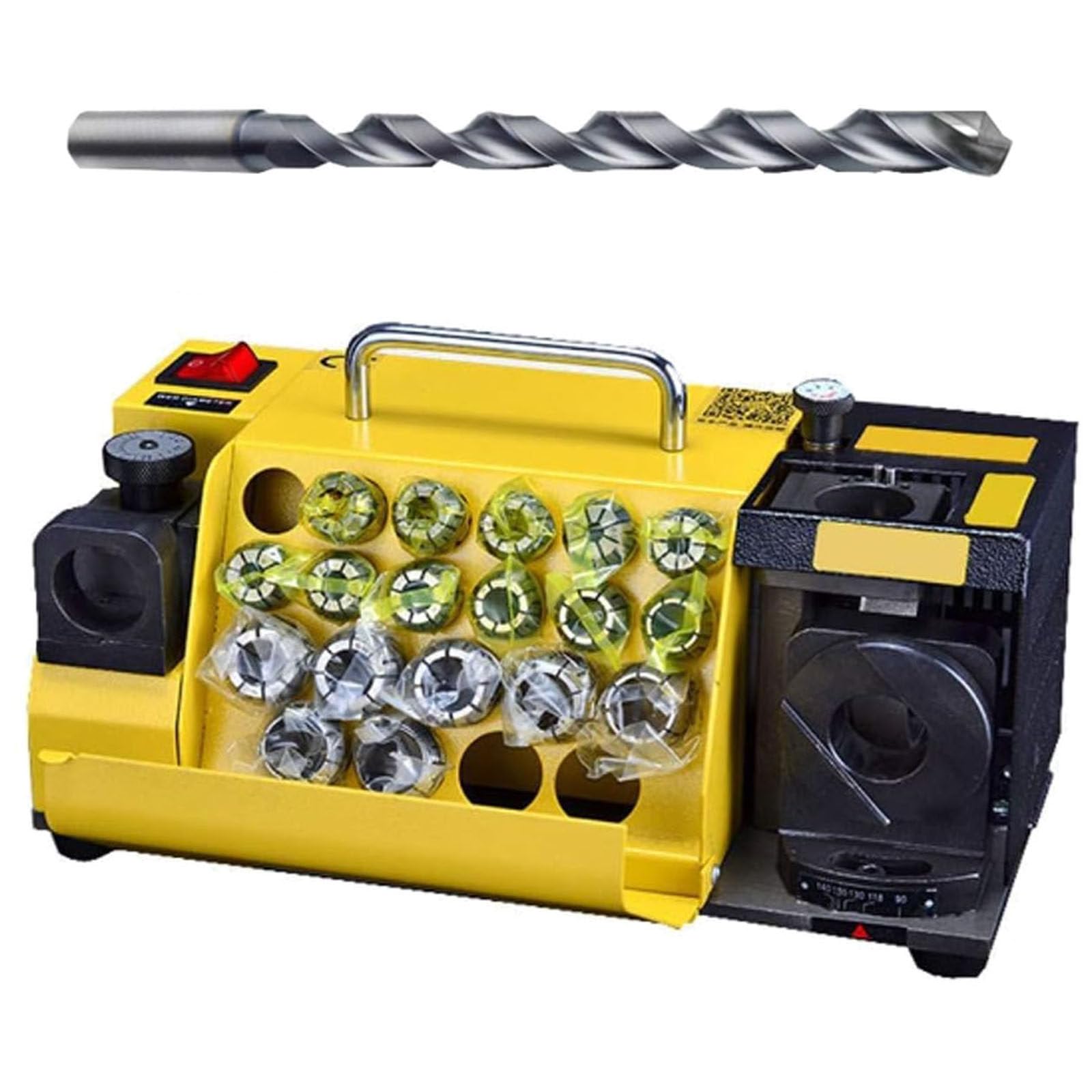 Smerigliatrice portatile per punte da trapano MR-20G 3-20mm, affilatrice per punte da trapano con mola, angolo regolabile, strumento di affilatura ad alta precisione per punta elicoidale,CBN