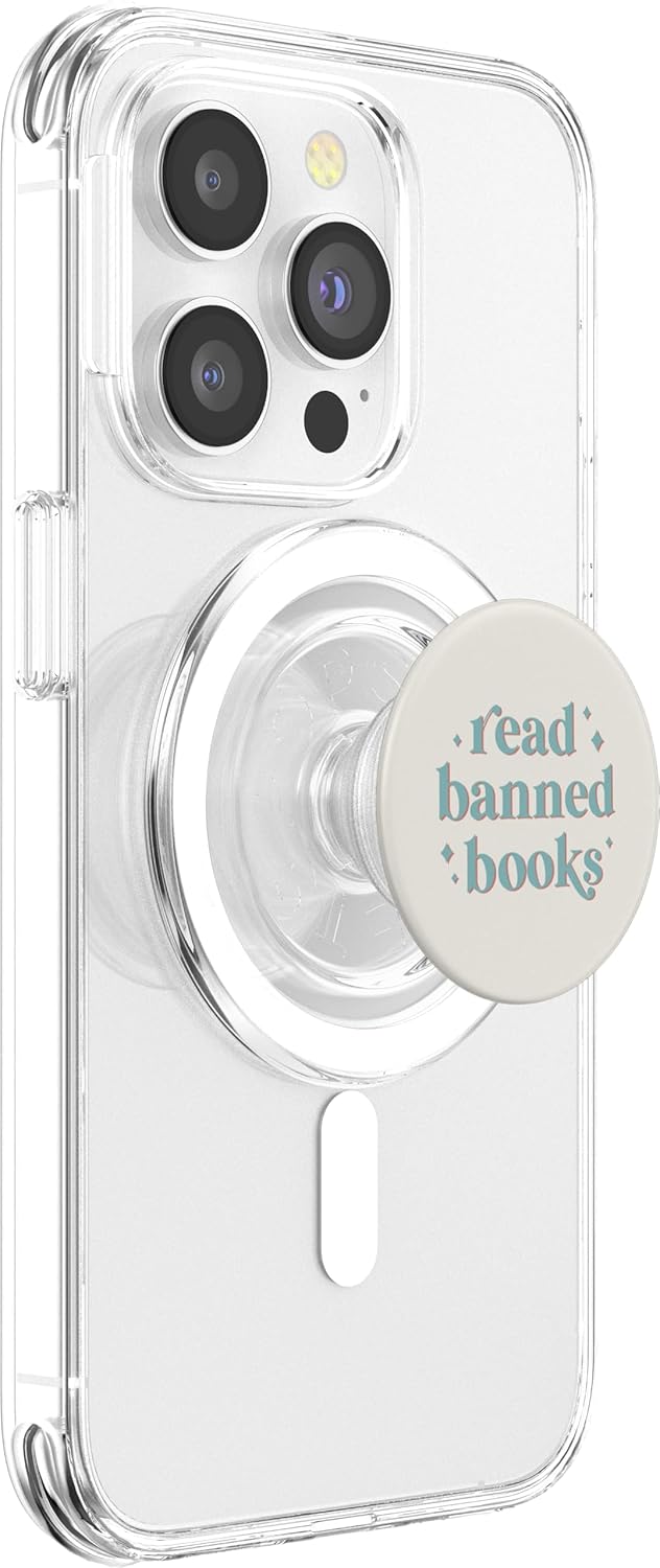 Book Lover Gifts by Vine Mercantile Vintage Retro Lettering PopSockets MagSafe PopGrip for iPhone 12, 13, 14