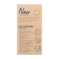 Vista 2 de Crema para eliminar el vello facial, hidratante con aceite de almendras dulces, de Nair, 2 onzas (paquete de 2)