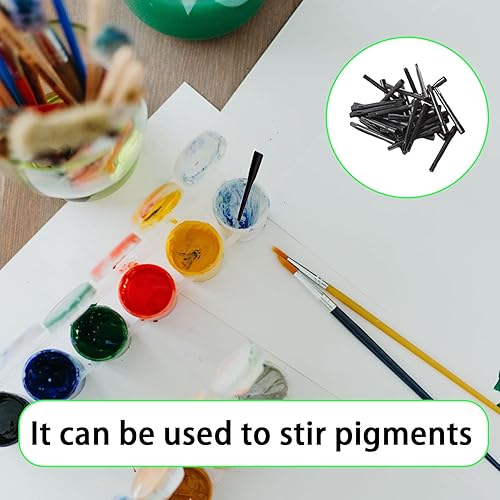 Miniatura 5 de 300 palitos mezcladores de tinta desechables, pequeños palitos mezcladores de pigmentos para tinta de tatuaje, acuarela, maquillaje y pintura,