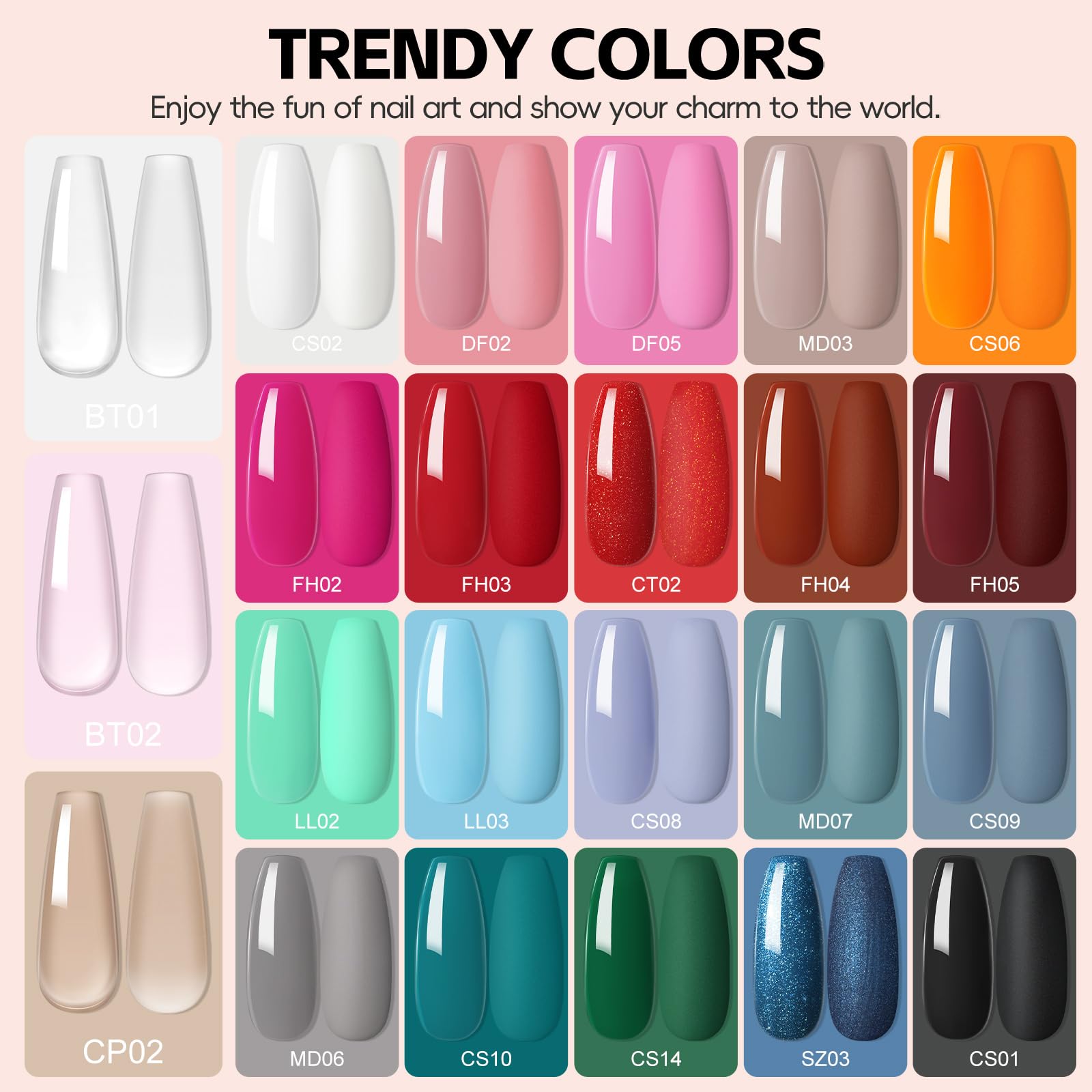 COSCELIA Lampe à UV LED Kit Ongle Gel avec 3 Couleurs Gel d'Extensions d'Ongles Kit + 20 Couleurs Vernis à Ongles semi-permanent + Base Top Coat Nail Art Outil Kit de Manucure pour Débutant