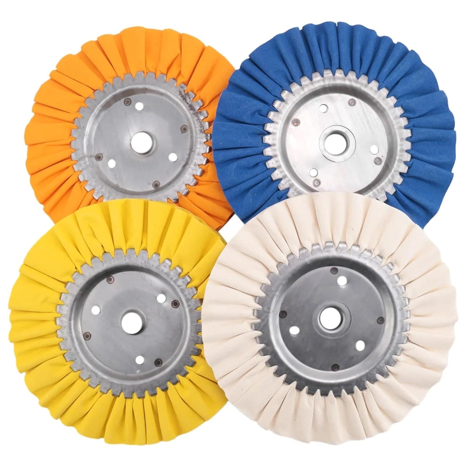Buffing Pad for Angle Grinder 8Pcs 8Inch Airway Buffing Wheel Aluminum Polishing Kit Safe Flange in Diameter 5/8 Inch Arbor for Angle Grinder
