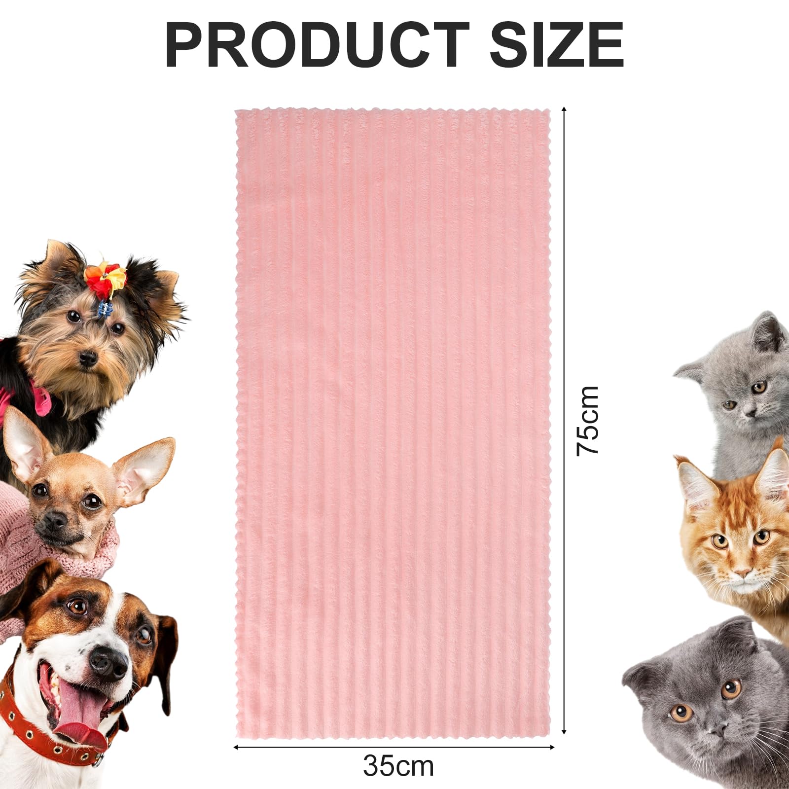 4PCS Couvertures pour Animaux en Polaire Corail, Couverture Chien Chat Lavable en Machine, Imperméable et Anti-Poils, Plaid Doux et Chaud Multi-Usage pour Maison, Canapé, Lit et Voyage