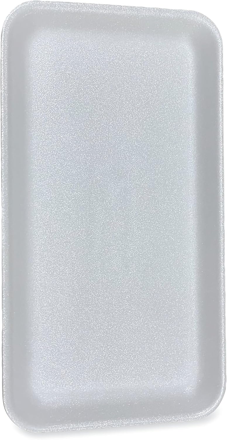 GEN Meat Trays, #1525, 14.5 x 8 x 0.75, White, 250/Carton (1525WH)