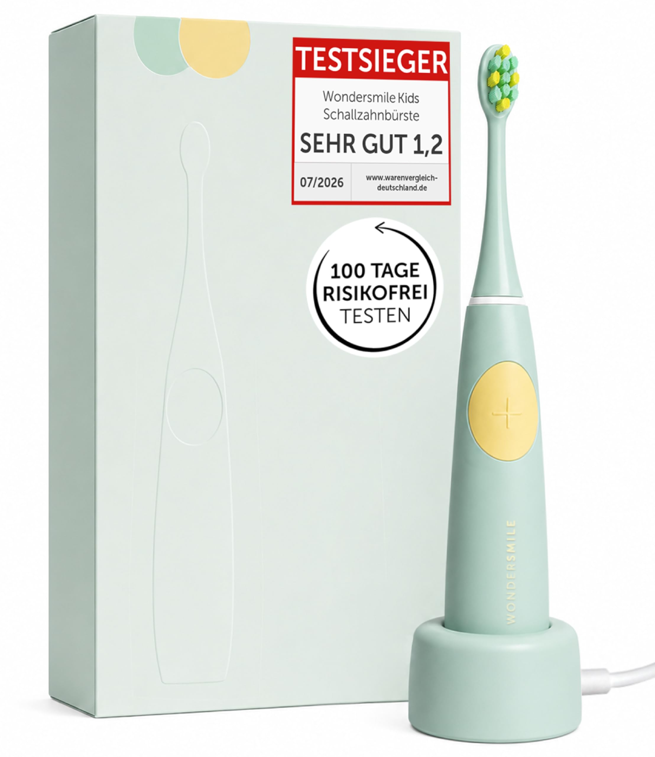 WonderSmile Spazzolino da denti sonico per bambini, dai 3 anni in su