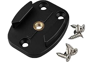 QR Mount with Pilot Holes for GoPro and Insta360