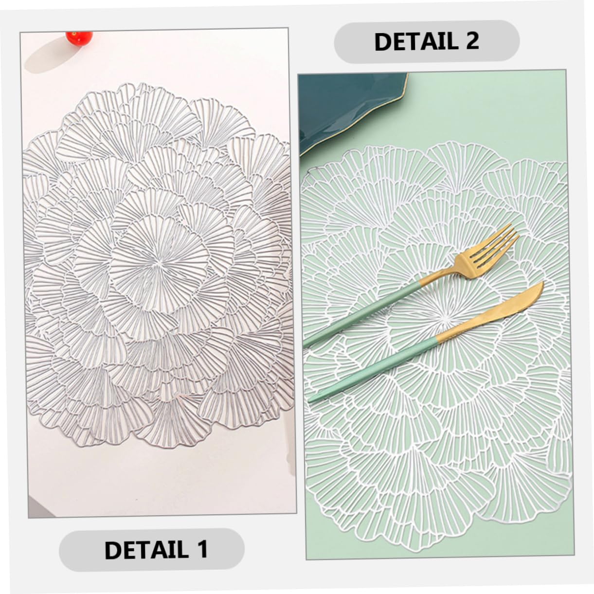 Alipis 12piezas Manteles Individuales Reutilizables Decorativos Aislantes para Cuencos Mesa De Comedor