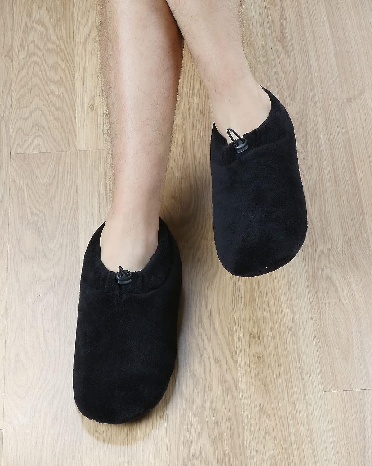 Panda Bros Mens Slipper Socks With Non Skid Bottoms, Warm Slipper Socks With Grippers For Men, Fuzzy House Slippers - Image 3