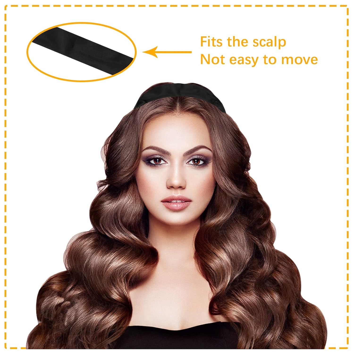 Heatless Hair Curler Soft Heatless Curling Rod Headband Beauty Sleeping Hair Curly Rollers Silk Ribbon Curls No Heat Curler Wave Overnight Hair Styling Tools Gift for Medium Long Hair Women (Black) : Beauty & Personal Care
