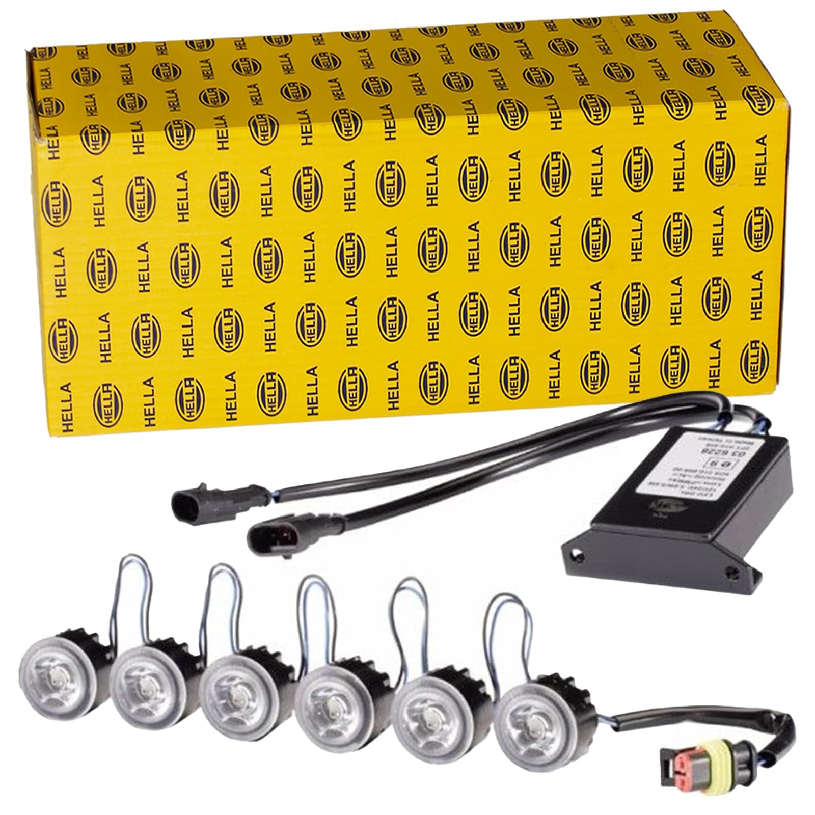HELLA LEDayFlex LED-Tagfahrleuchtensatz 24/12V rund glasklar 120mm