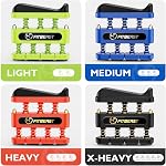 FitBeast Finger Strengthener, Finger Exerciser, Hand Exerciser for Improve Dexterity and Strength in Fingers, Hands, Forearms– Grip Strength Trainer for Musicians, Climbers, and Therapy