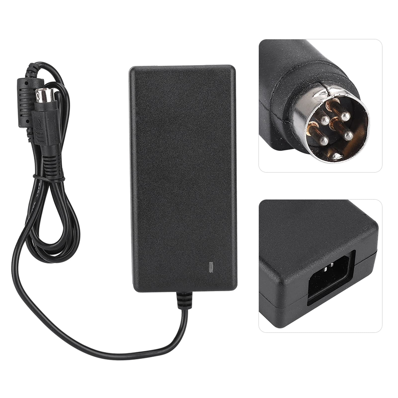 Akozon Alimentatore di rete 12 V, 5 A, 4 pin, 4 pin, 60 W, display LCD [100 240 V di ricarica