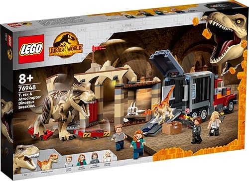 Miniatura 2 de Lego Set of 2 76948 T. Rex & Atrociraptor Dinosaur Escape & 76951 Pyroraptor & Dilophosaurus Transport