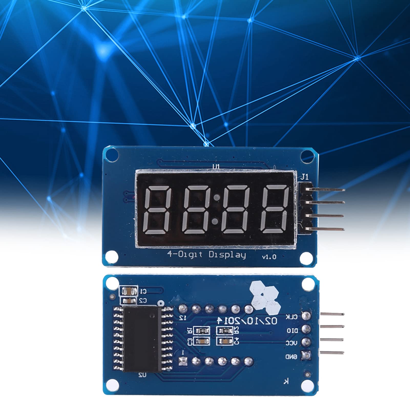 Module D'affichage Numérique 4 Chiffres TM1637 Pour Arduino - Écran 0,56" - Couleur Au Choix (vert, Bleu, Rouge, Blanc, Jaune) - Contrôle 2 Fils