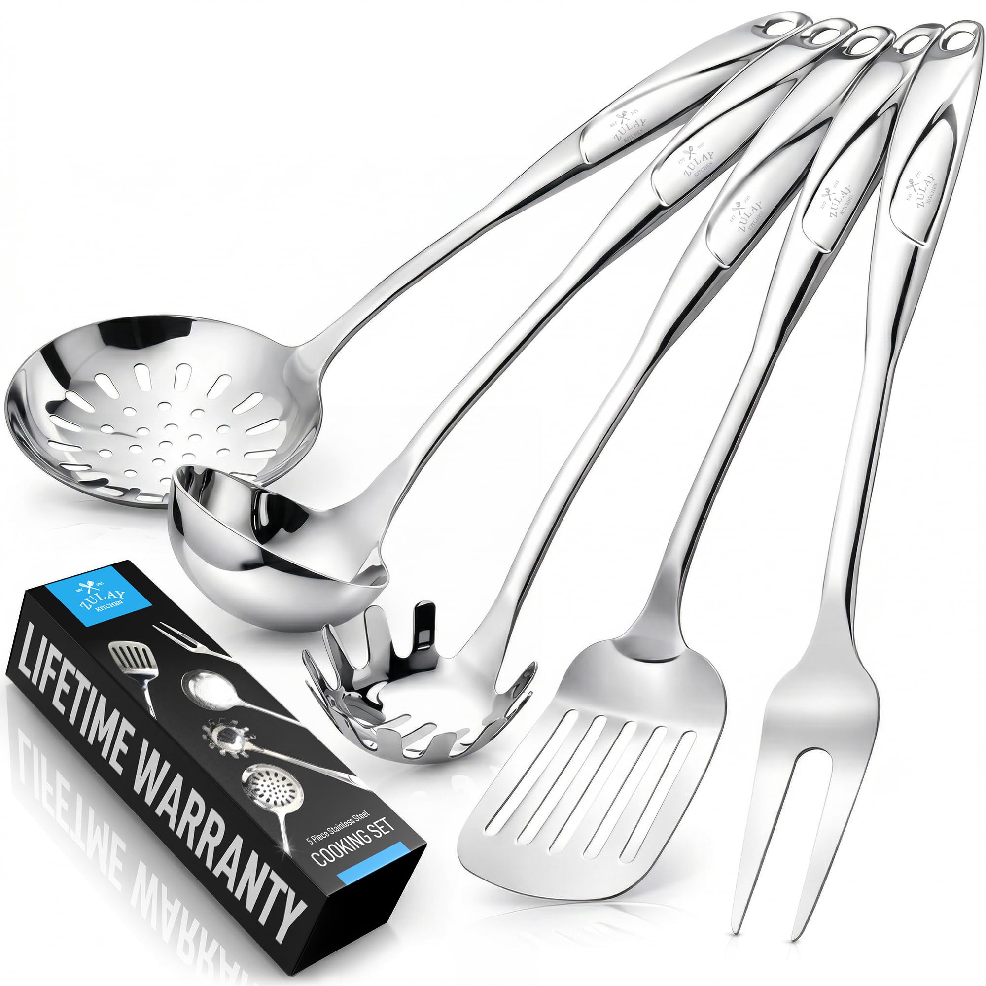 Zulay Kitchen 5-Piece Stainless Steel Set