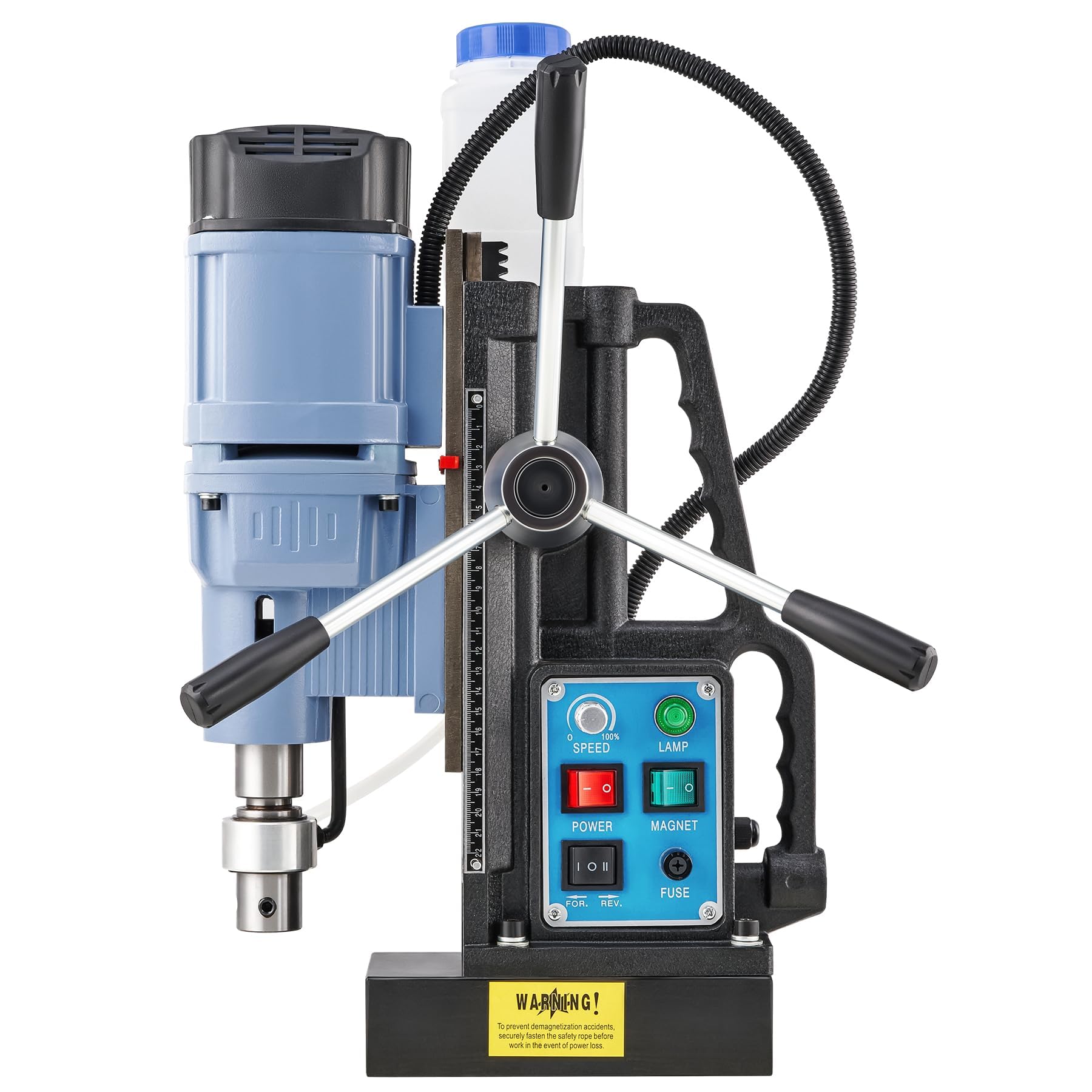 ZELCAN Perceuse Magnétique avec 11 Forets Perceuse à Colonne Électrique Portable 1550W 13900N 650 tr/min Max. Diamètre d'Alésage 50mm Max. Profondeur d'Alésage 50mm
